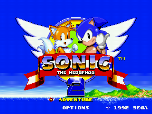 Sonic 2 Adventure Edition Title Screen